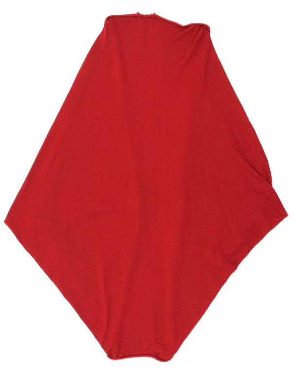 ZARA Damen Longline Open Cardigan Pullover UK 14 Medium Maroon