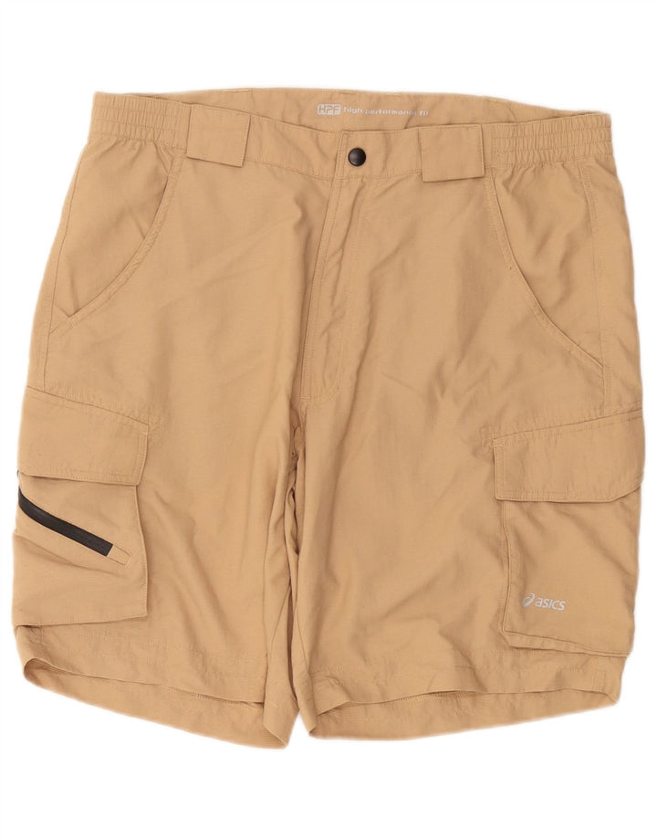 ASICS Herren Cargo-Shorts, Größe L, W34, Beige