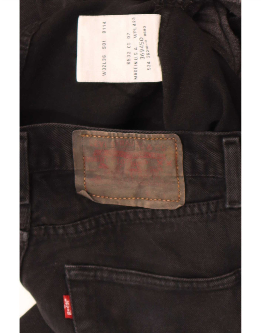 Levi's Damen Straight Jeans W32 L27 Schwarz