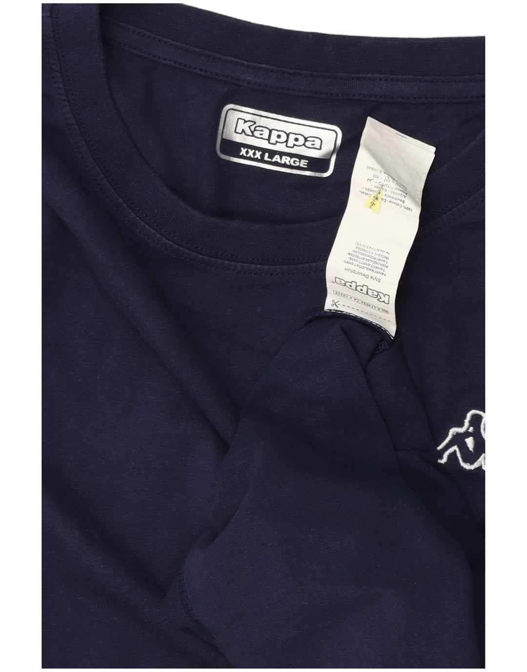 Kappa Herren T-Shirt Top 3XL Marineblau Baumwolle