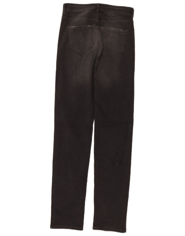 Marks & Spencer Damen Sophia Straight Jeans UK 8 Small W28 L30 Schwarz