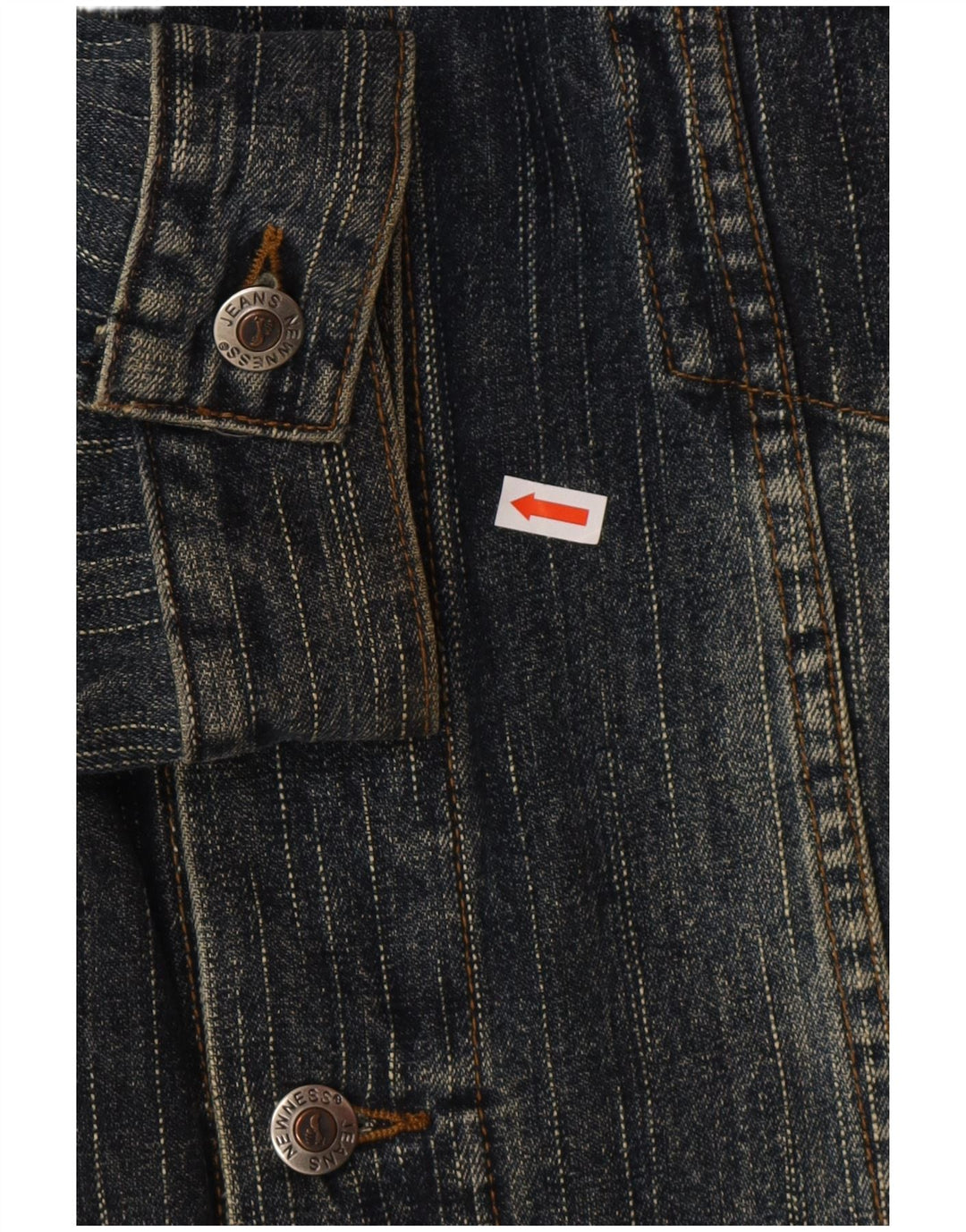 Vintage Herren Jeansjacke UK 44 2XL Marineblaue Baumwolle