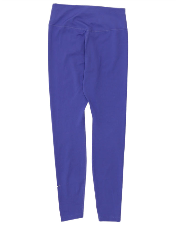 Nike Damen Dri Fit Leggings UK 8 Small Blau Polyester