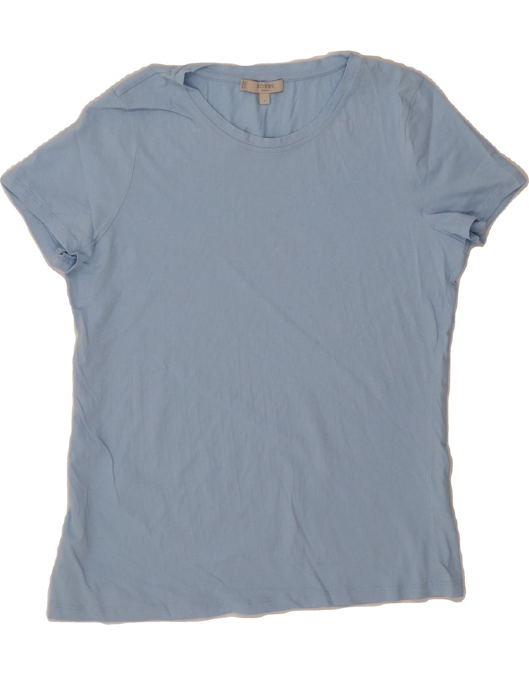 HOBBS Womens T-Shirt Top UK 16 Large Blue Cotton Vintage Hobbs and Second-Hand Hobbs from Messina Hembry 