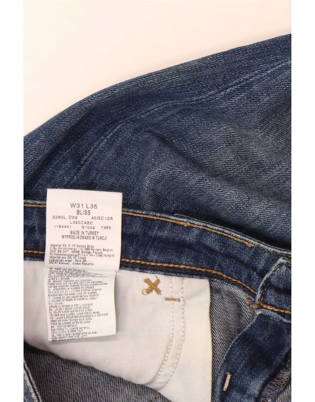 Lee Damen Bliss Bootcut Jeans W31 L35 Blaue Baumwolle