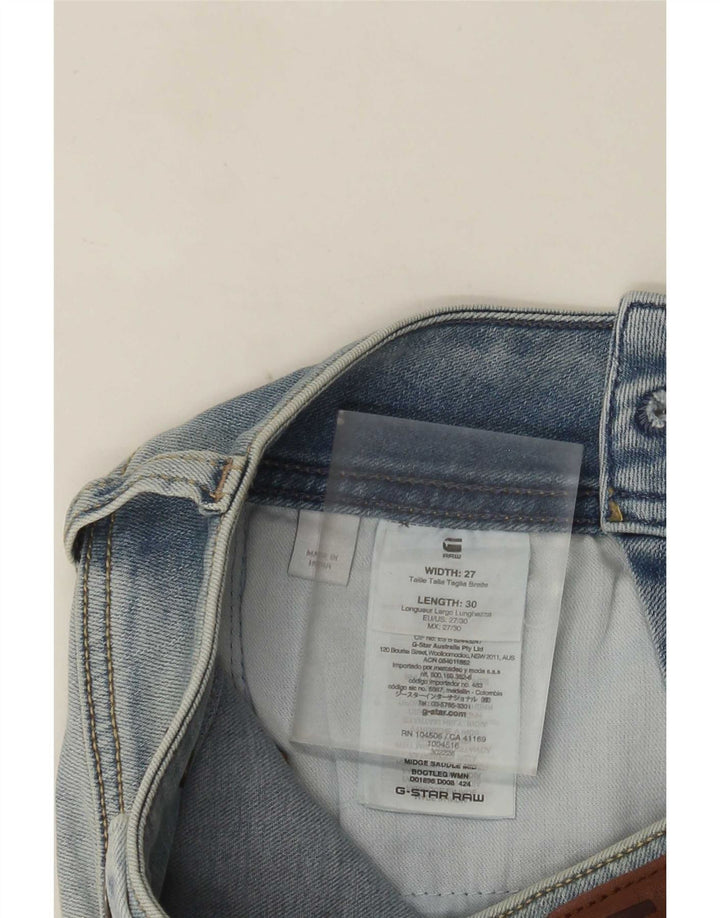 G-Star Herren Bootcut Jeans W27 L30 Blaue Baumwolle