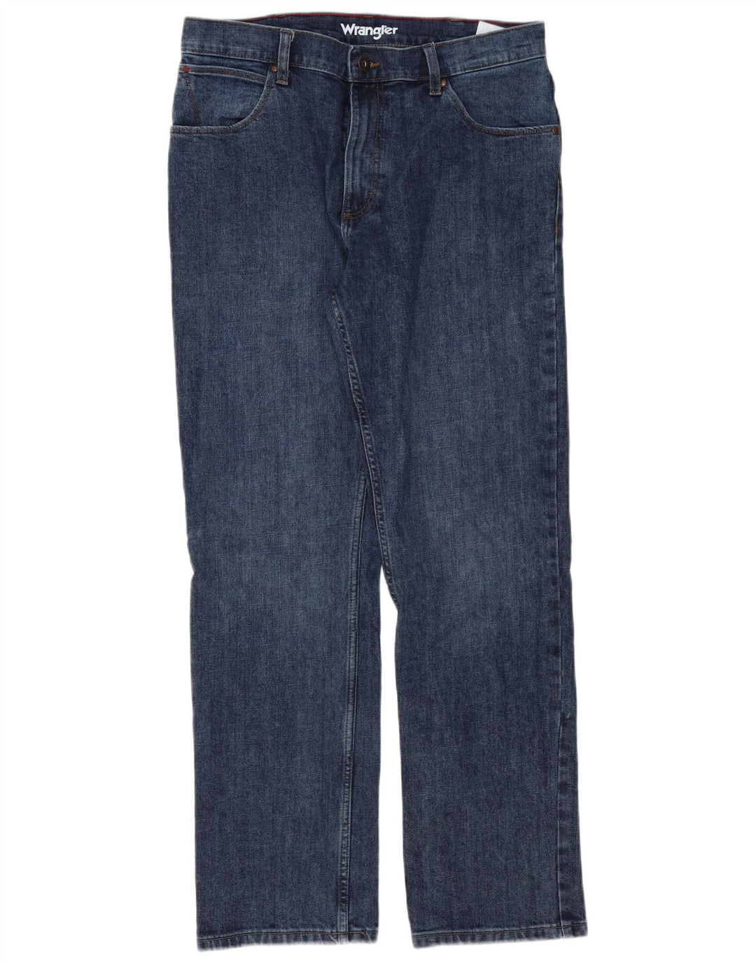 Wrangler Herren Straight Jeans W34 L32 Blaue Baumwolle