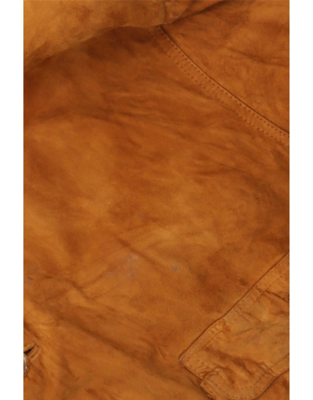 Evolution Herren Wildleder Bomberjacke UK 44 2XL Beige Leder