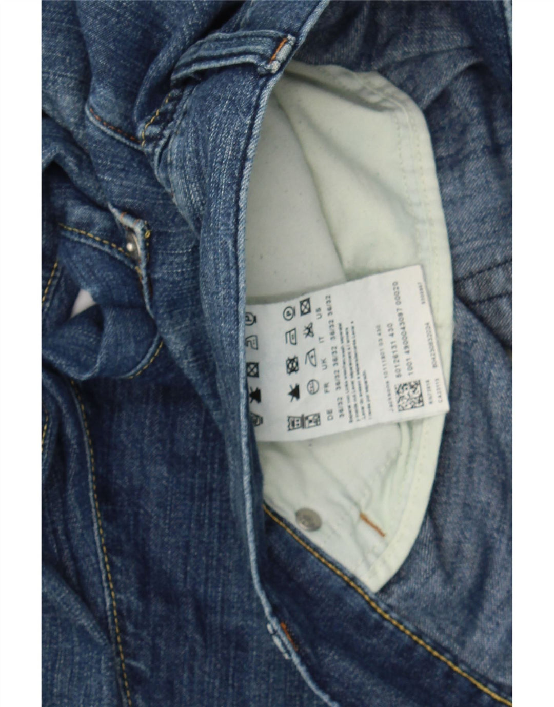 HUGO BOSS Womens Straight Jeans W36 L32 Blue Cotton Vintage Hugo Boss and Second-Hand Hugo Boss from Messina Hembry 
