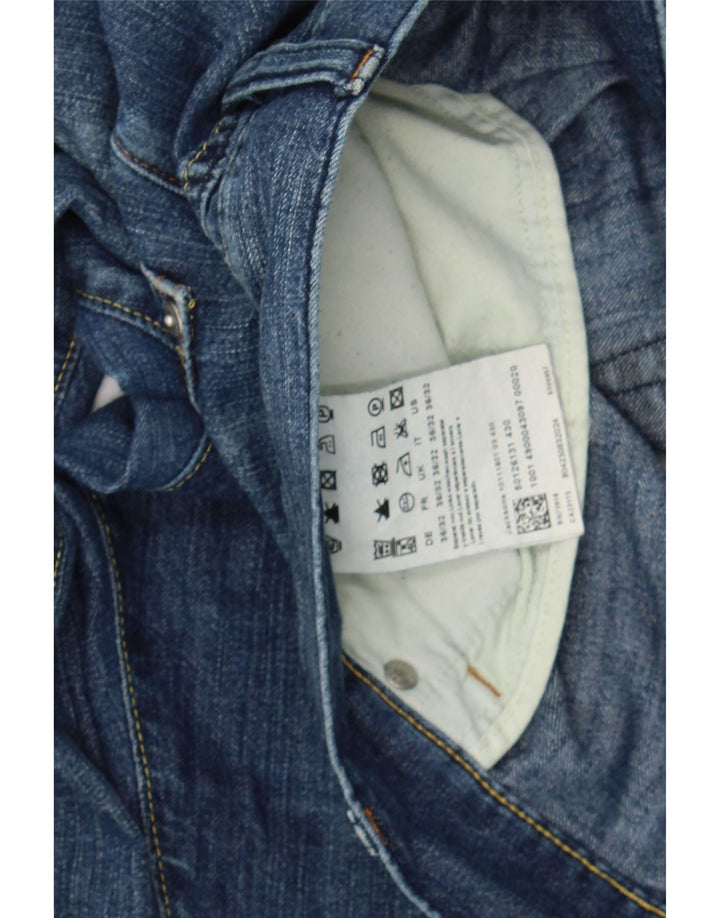 HUGO BOSS Womens Straight Jeans W36 L32 Blue Cotton Vintage Hugo Boss and Second-Hand Hugo Boss from Messina Hembry 