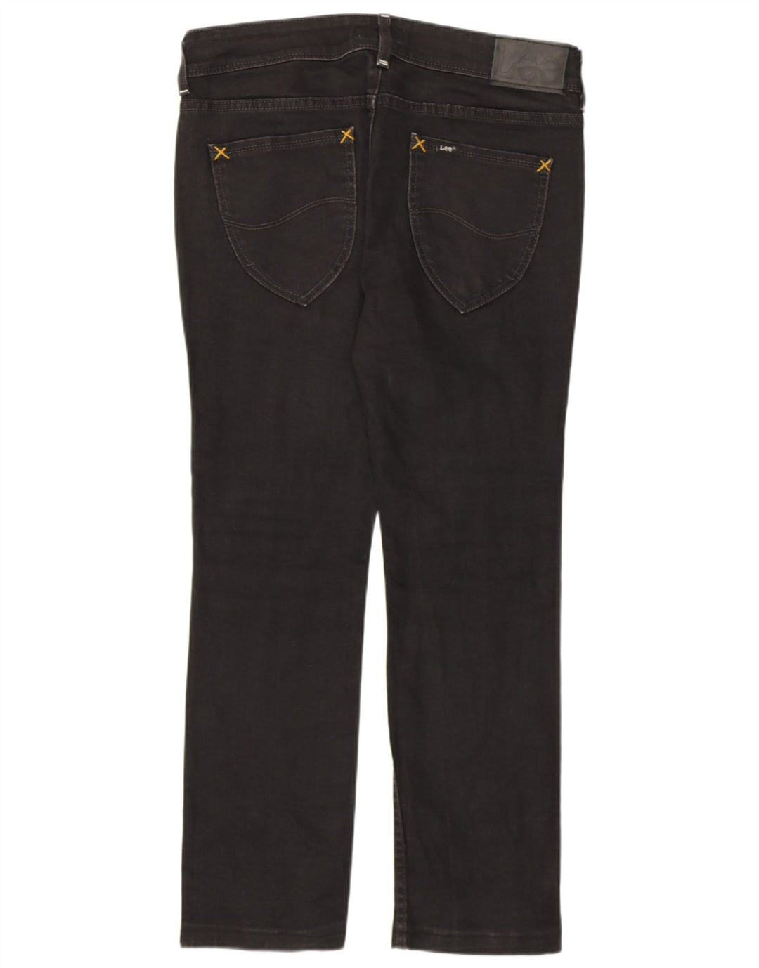 LEE Womens Amy Straight Jeans W31 L28 Black