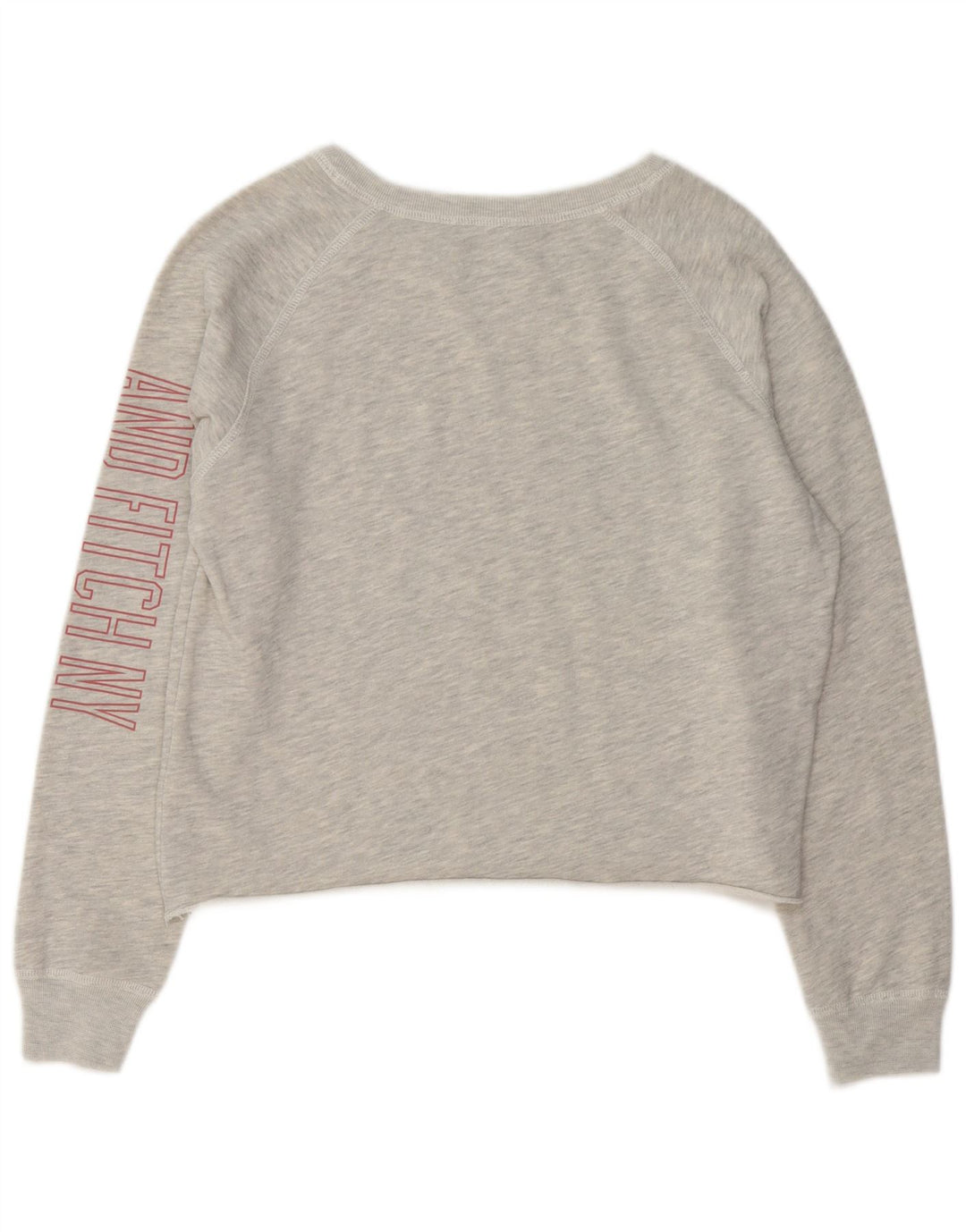 Abercrombie & Fitch Damen Grafik-Sweatshirt-Pullover UK 10 Small Grau