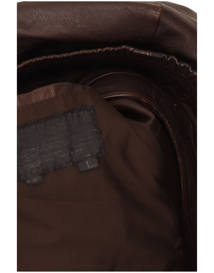 Milan Herren Lederjacke UK 40 Large Braun