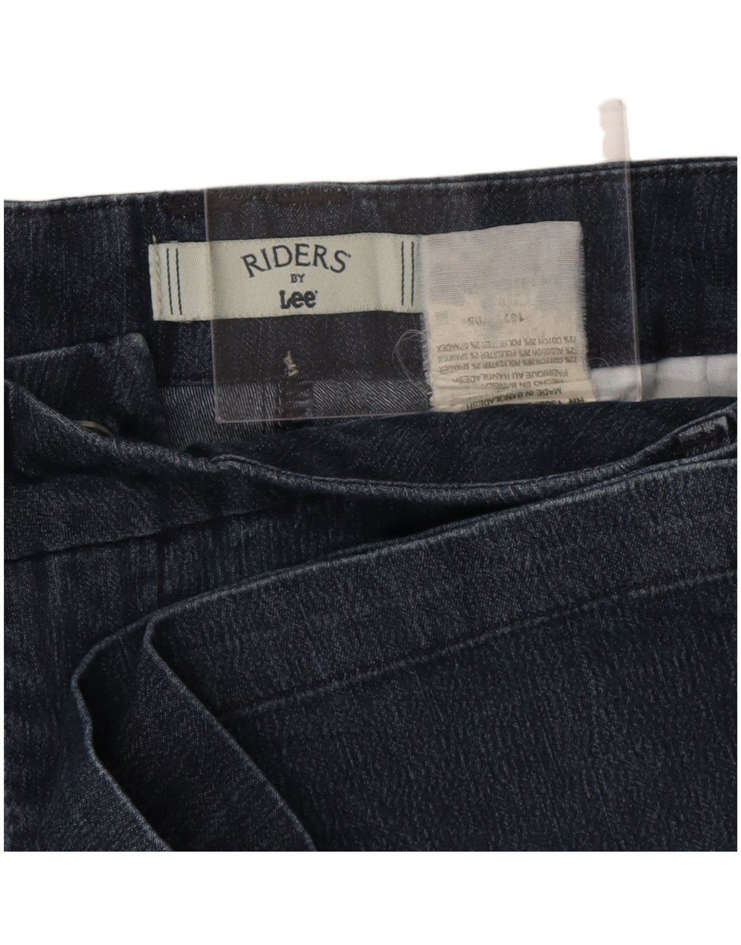 Lee Damen Riders Chinoshorts W32 Large Blaue Baumwolle