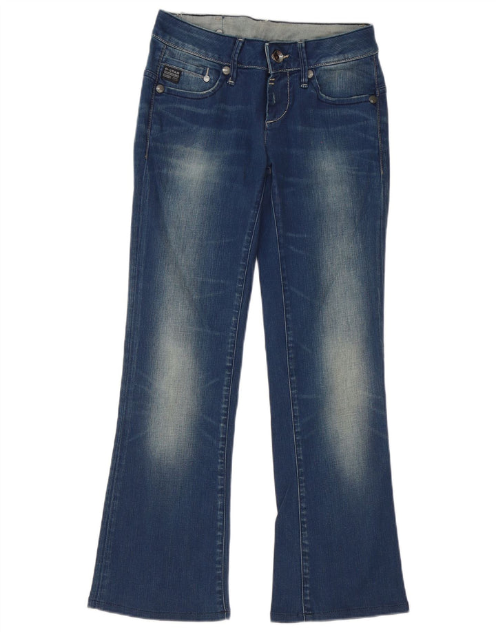 G-Star Damen Raw Bootcut Jeans W25 L27 Blaue Baumwolle