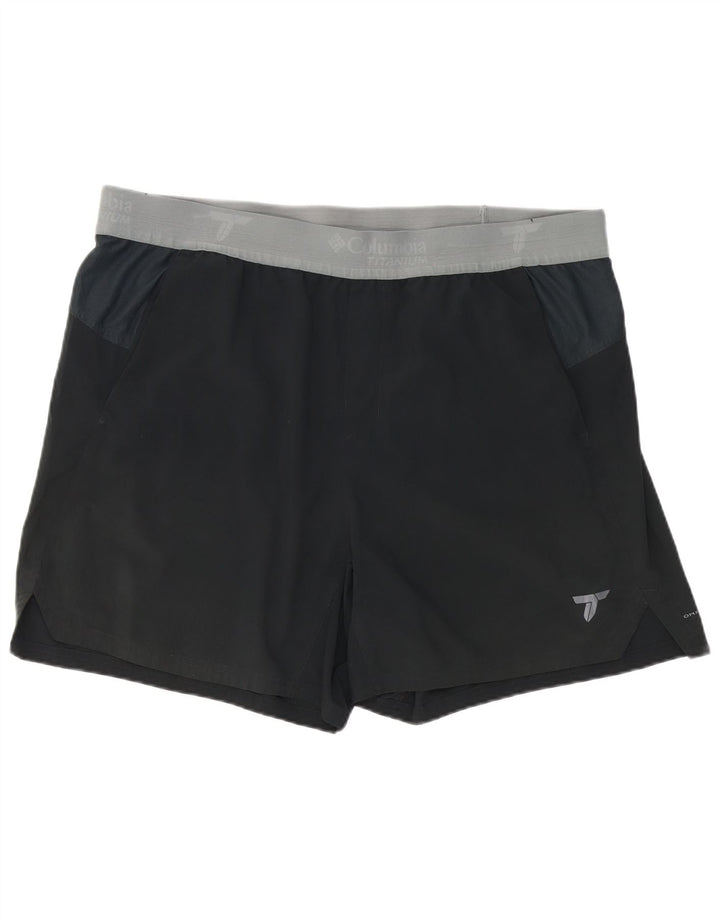 Columbia Herren Titanium Graphic Sport Shorts 2XL Schwarz Colourblock Polyester