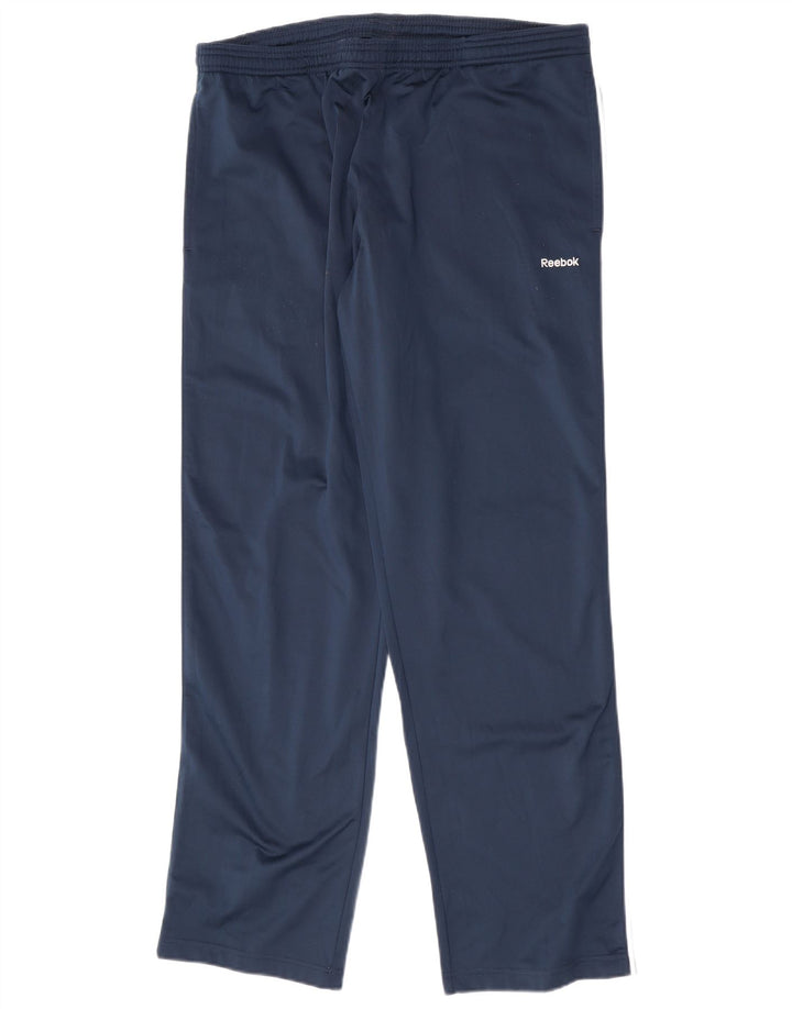 Reebok Herren-Trainingshose, groß, marineblau, Polyester