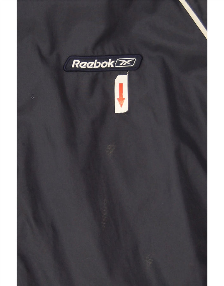 Reebok Herren Regenjacke UK 40 Large Marineblau Nylon