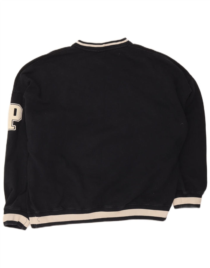 Pull & Bear Pasadena-Sweatshirt für Herren, groß, Marineblau, Farbblock