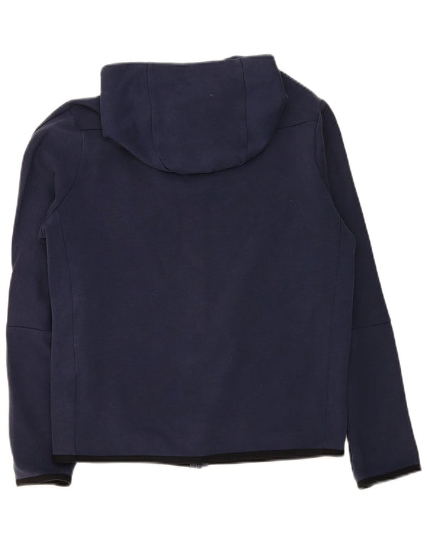 Nike Jungen-Kapuzenpullover mit Reißverschluss, 13–14 Jahre, XL, Marineblau, Baumwolle