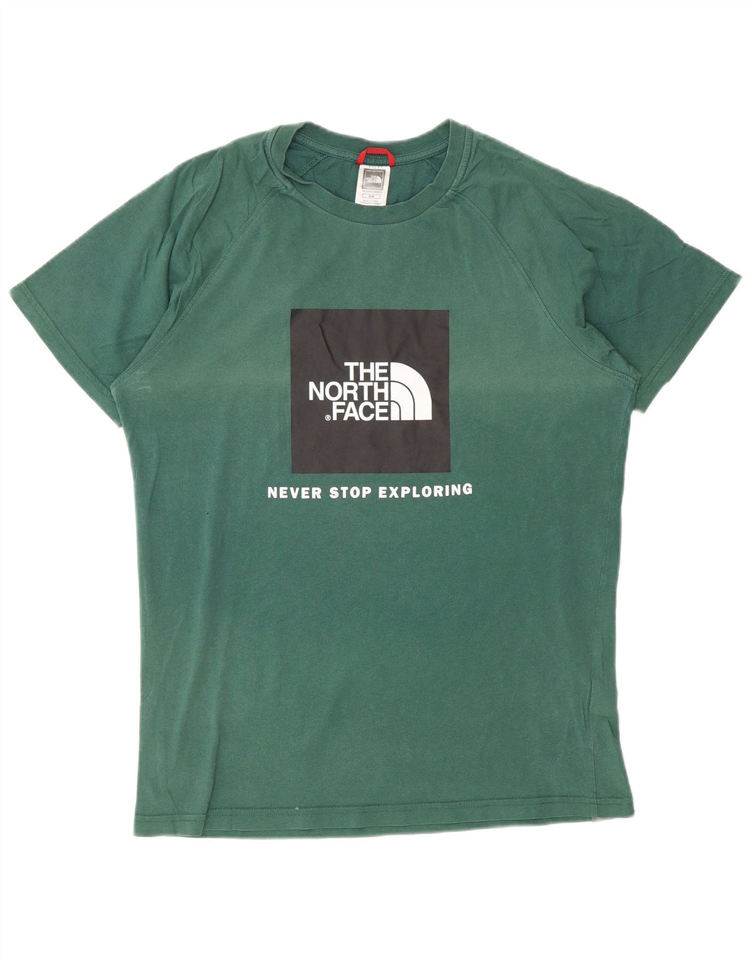 THE NORTH FACE Herren-Grafik-T-Shirt-Oberteil aus mittelgrüner Baumwolle
