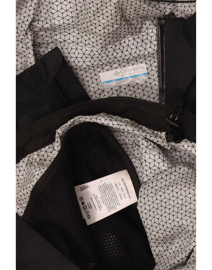 Columbia Herren-Regenjacke mit Kapuze, UK 38, mittelschwarzes Nylon