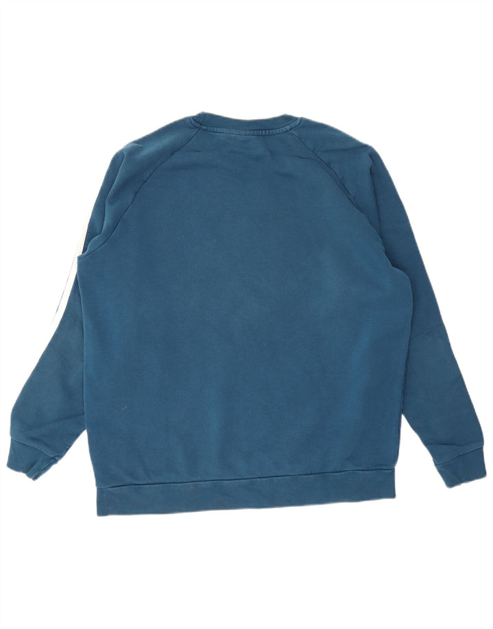 Adidas Herren Sweatshirt Pullover große blaue Baumwolle