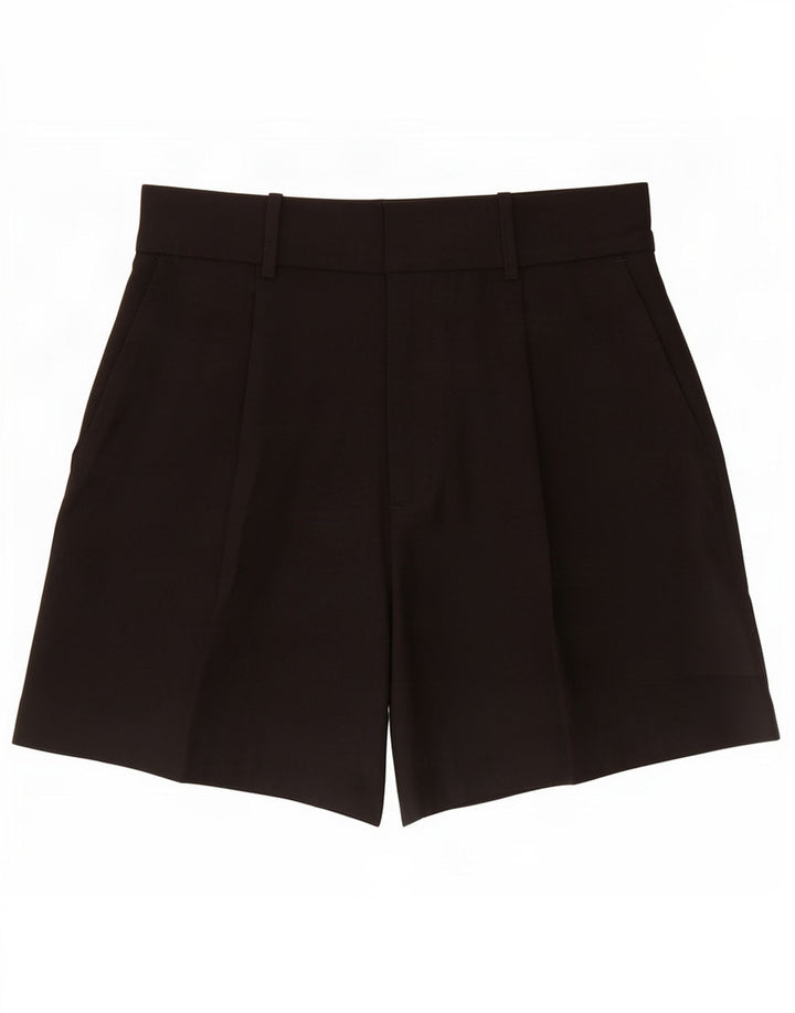 Zara Damen Pegged Chino Shorts Medium W28 Schwarz Polyester