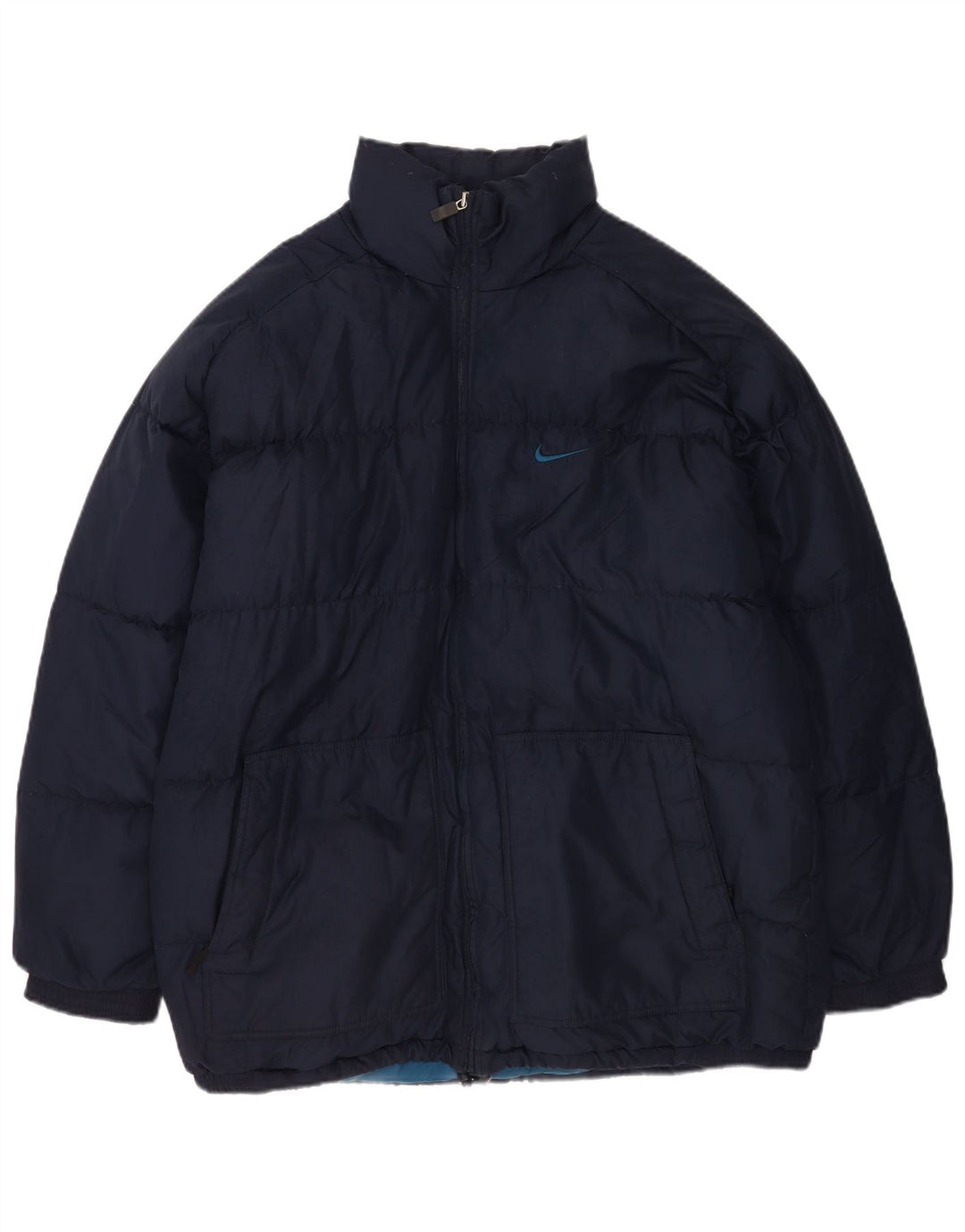 Nike Herren Wattierte Jacke UK 42/44 Large Marineblau Polyester