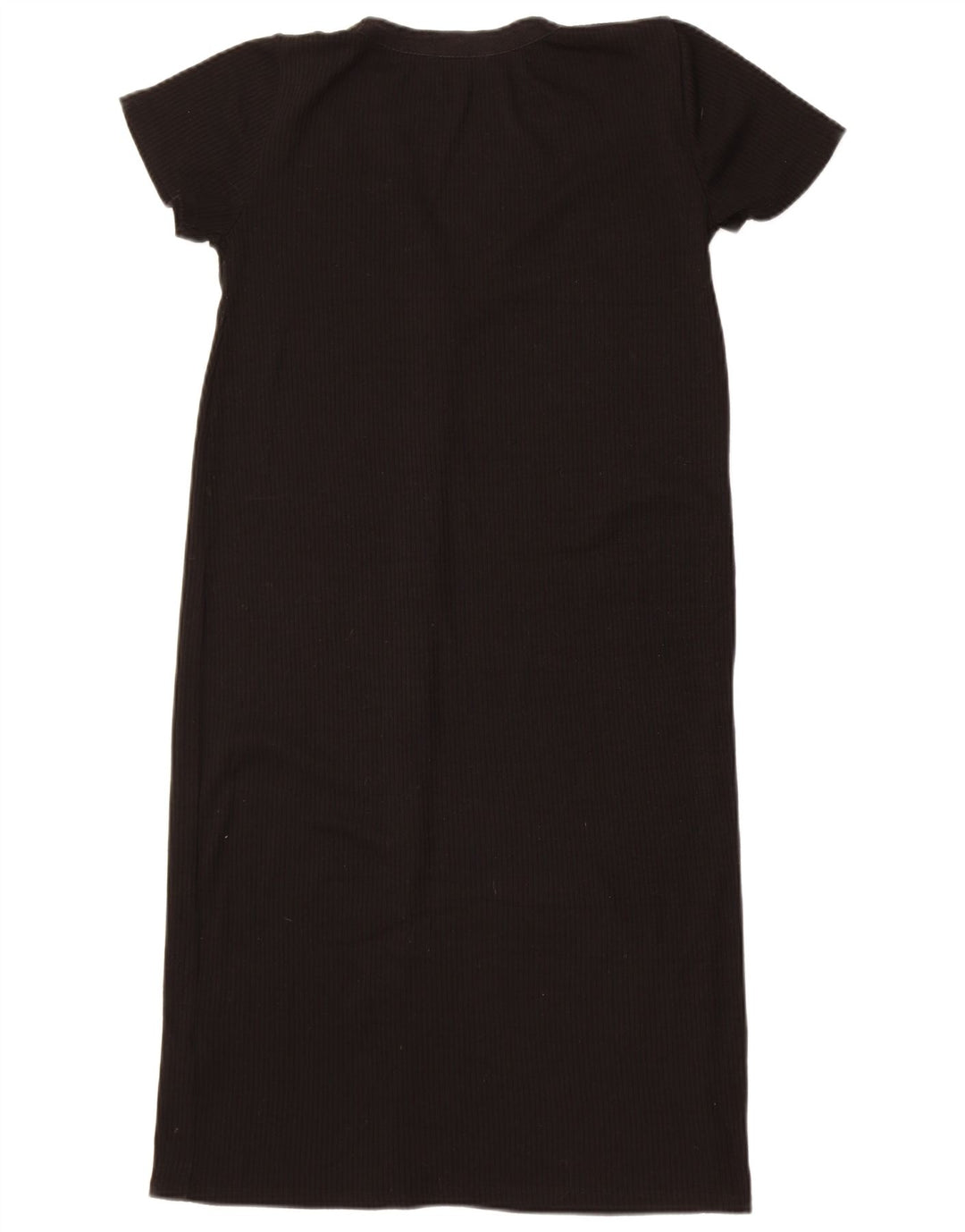 Zara Damen Longline-Kurzarm-Cardigan-Pullover UK 12 Mittelschwarz