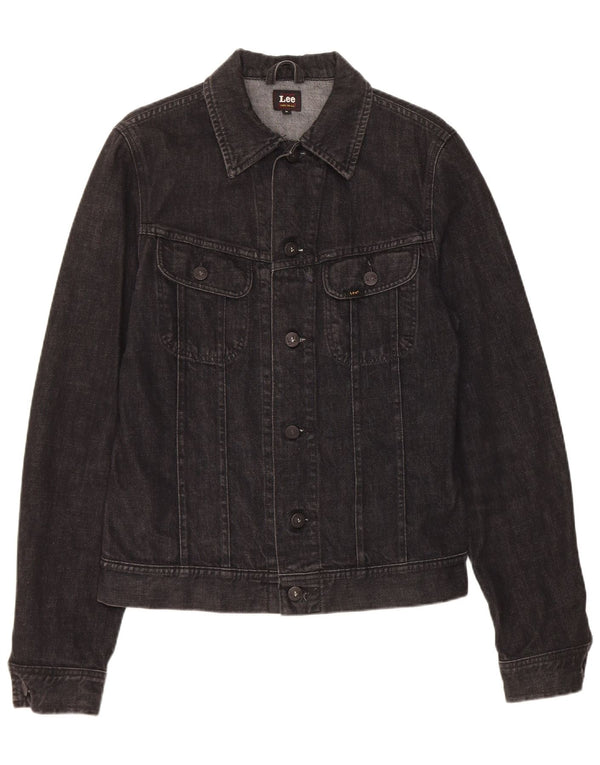 Lee Mens Denim Jacket UK 38 Medium Black Cotton