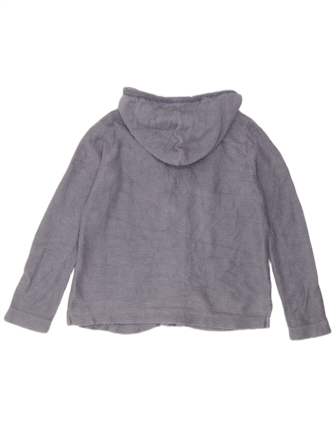 Fat Face Damen-Kapuzenpullover mit Reißverschluss, UK 14, mittelblaue Baumwolle