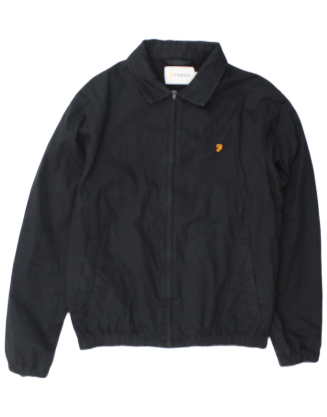Farah Herren Bomberjacke UK 36 Small Schwarz Baumwolle