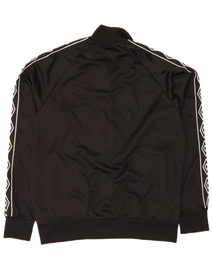 UMBRO Herren-Trainingsanzugoberteil mit Grafik, Mittelschwarzes Polyester