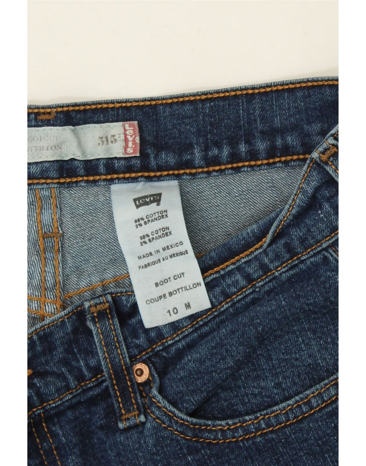 LEVI'S Womens 515 Denim Shorts US 10 Large W32  Navy Blue Cotton Vintage Levi's and Second-Hand Levi's from Messina Hembry 