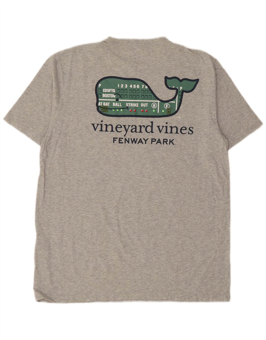 Vineyard Vines Herren-T-Shirt mit Grafik, mittelgraue Baumwolle