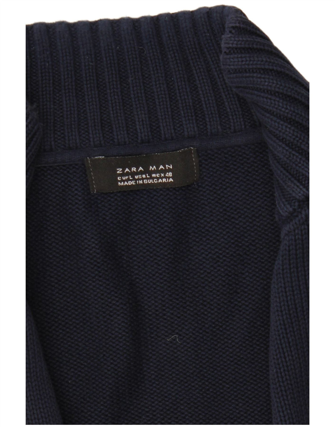 Zara Herren-Strickjacke, groß, Marineblau