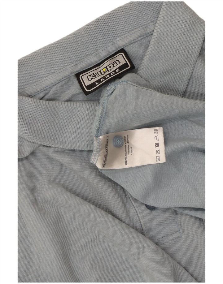 Kappa Herren-Poloshirt, große blaue Baumwolle