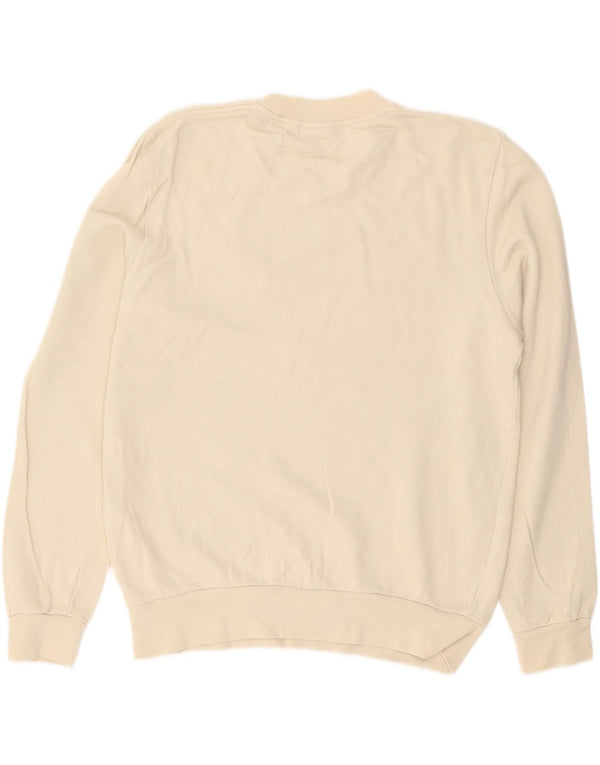 Lacoste Herren-Sweatshirt mit grafischer klassischer Passform, Größe 4, mittelbeige