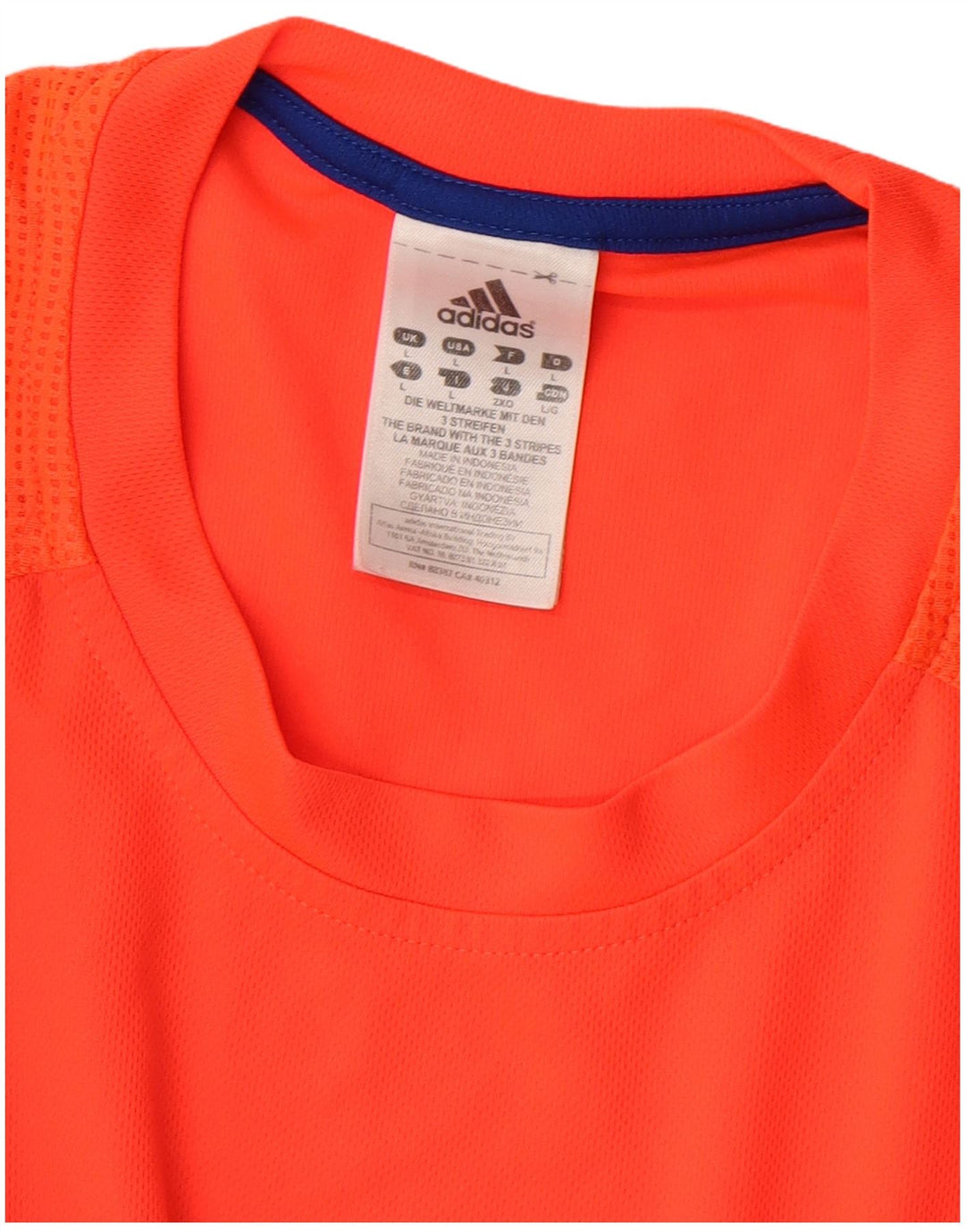 ADIDAS Herren T-Shirt Top Large Rot Polyester