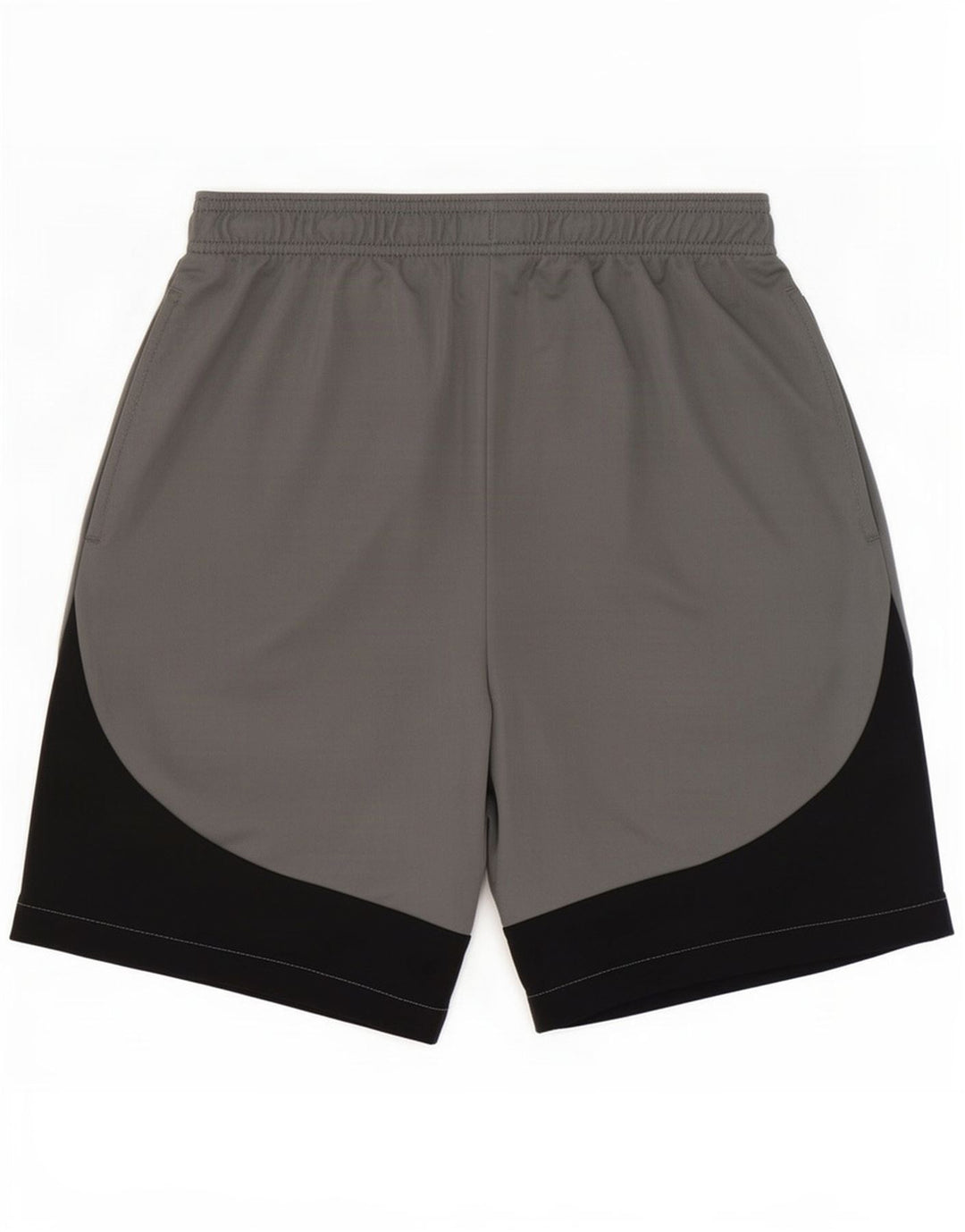 Nike Herren Dri Fit Slim Sportshorts, klein, graues Farbblock-Polyester