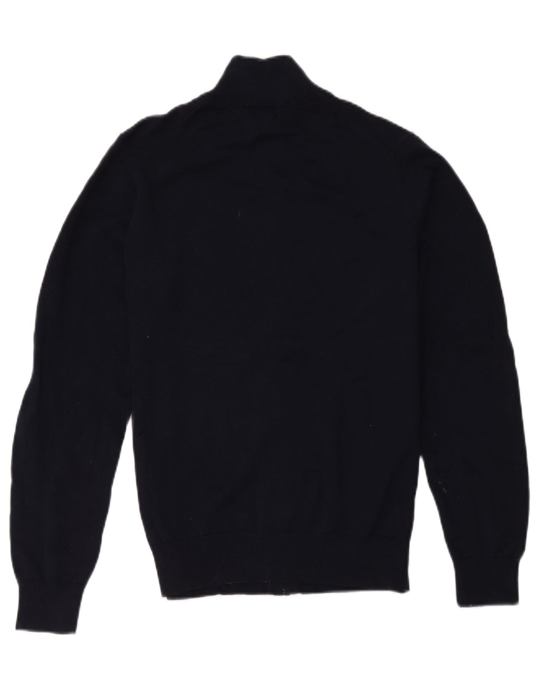 Crew Clothing Herren-Pullover mit Reißverschluss am Hals, mittlere marineblaue Baumwolle