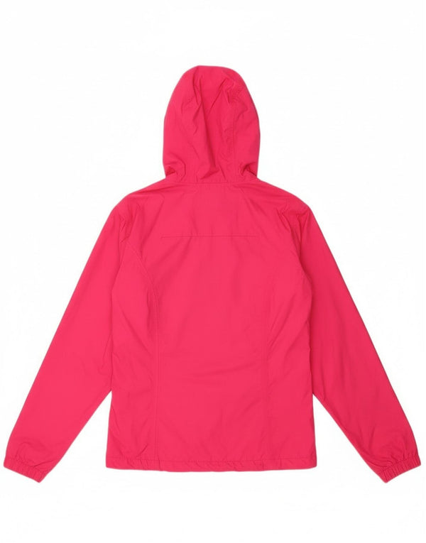 The North Face Womens Hyvent Hooded Oversized Rain Jacket UK 10 Small Pink