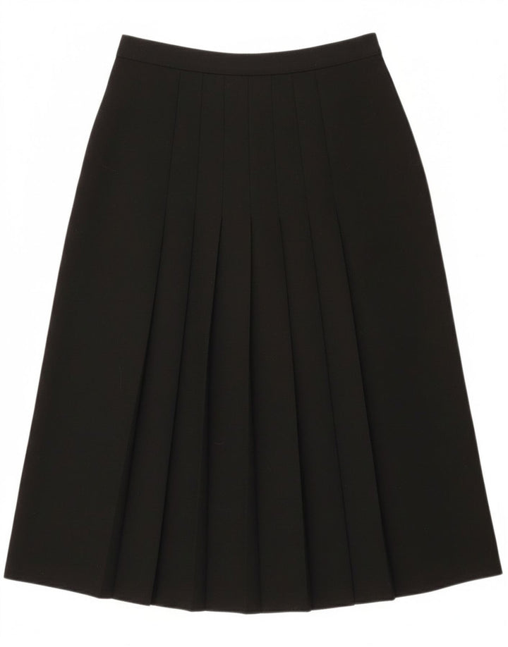 Del Mod Damen-Faltenrock mit hoher Taille, EU 38, Mittel W27, schwarzes Polyester