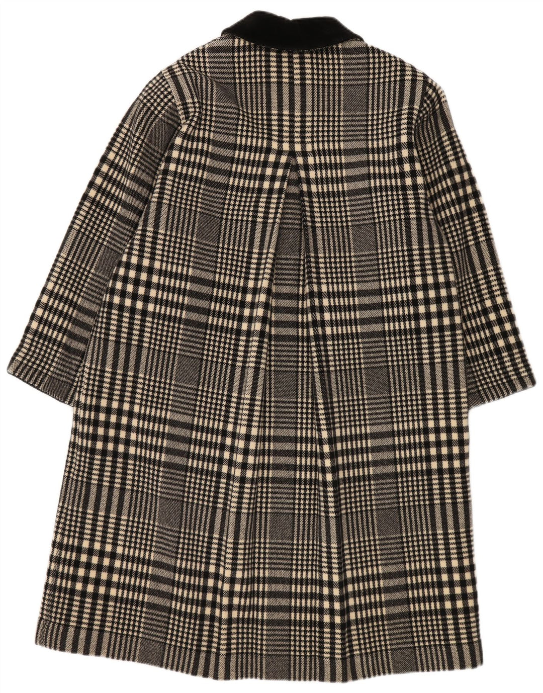 Simonetta Damen Mantel UK 14 Large Schwarz Hahnentritt