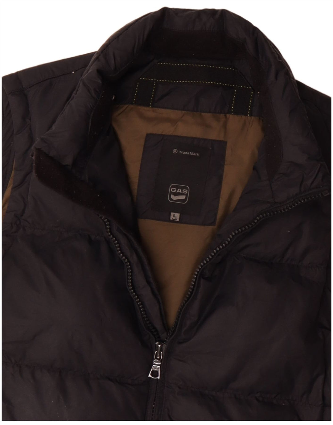 Gas Herren Wattierte Weste UK 40 Large Schwarz Polyester
