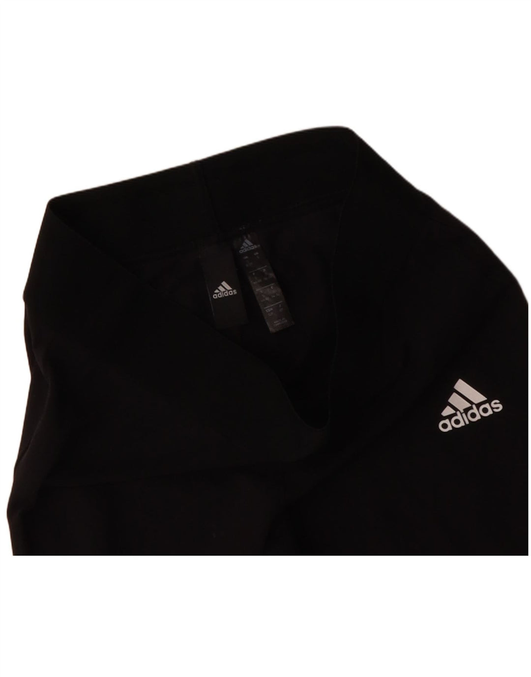 ADIDAS Damen Leggings UK 8/10 Small Schwarz Baumwolle