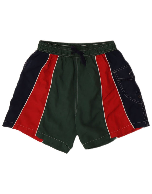 KAPPA Herren-Badeshorts aus mittelgrünem Colourblock-Polyester