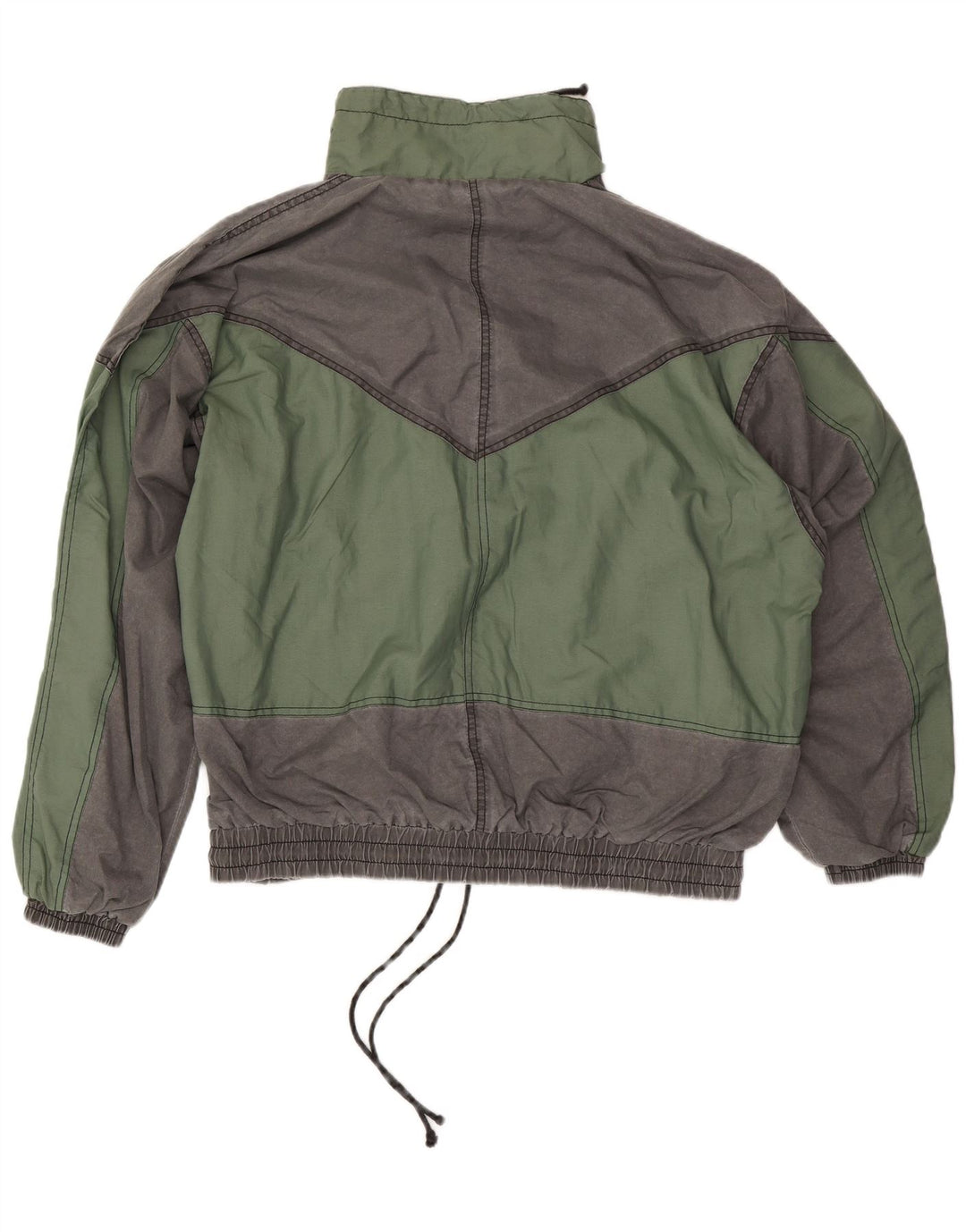 Vintage Herren Bomberjacke IT 52/54 XL Mehrfarbiges Colourblock-Polyester