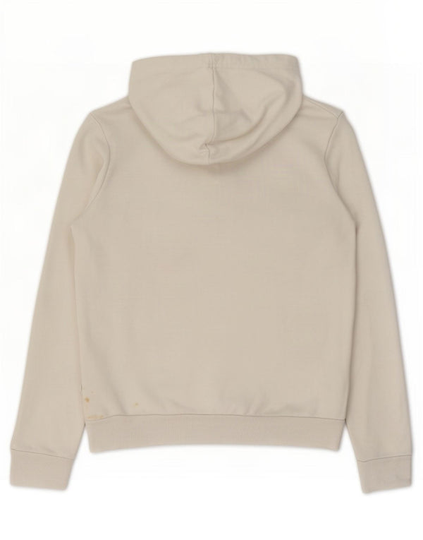 Puma Damen Kapuzenpullover UK 10 Small Weiße Baumwolle